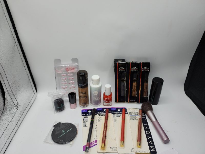 Photo 3 of Miscellaneous Variety Brand Name Cosmetics Including (( Maybelline, Revlon, Loreal, Boobeen, Titania, Vincent Longo, Mally)) Including Discontinued Makeup Products