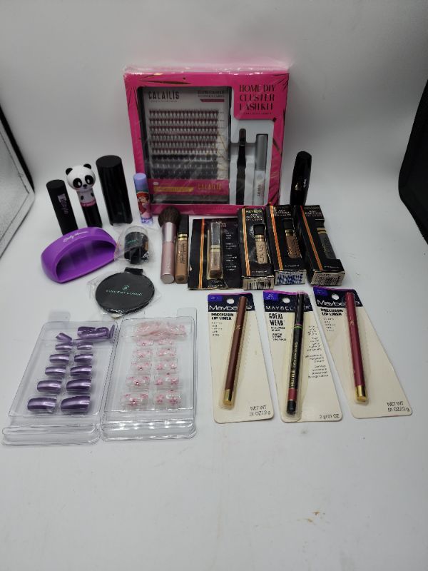 Photo 1 of Miscellaneous Variety Brand Name Cosmetics Including (( Maybelline, Revlon, Calailtis, ItStyle, Vincent Longo, Sally Hansen, Lip Smackers)) Including Discontinued Makeup Products