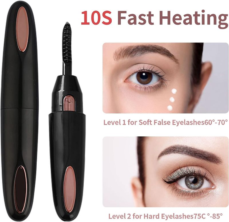 Photo 2 of RONIKI Heated Eyelash Curler,USB Rechargeable Lash Curler,with Waterproof Comb,5s Quick Natural Curling and 24h Long Lasting