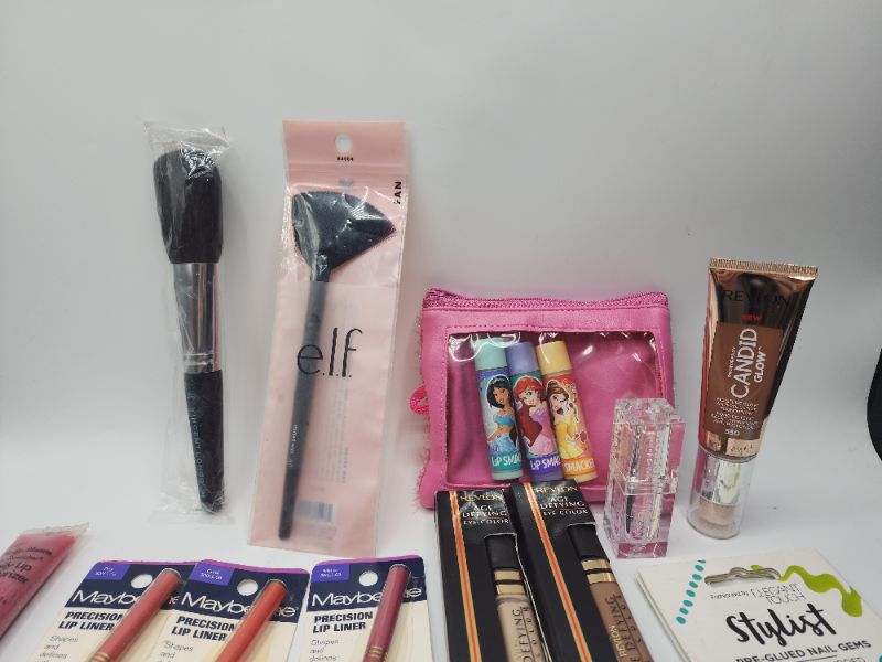 Photo 2 of Miscellaneous Variety Brand Name Cosmetics Including (( Vincent Longo, Elf, Lip Smackers, Revlon, Maybelline))  Including Discontinued Makeup Products