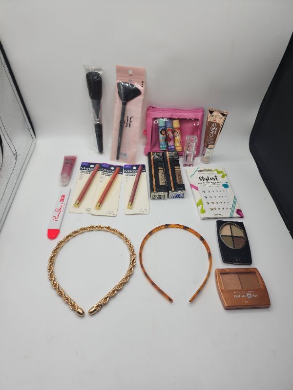 Photo 1 of Miscellaneous Variety Brand Name Cosmetics Including (( Vincent Longo, Elf, Lip Smackers, Revlon, Maybelline))  Including Discontinued Makeup Products