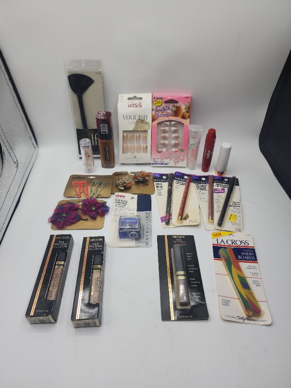 Photo 1 of Miscellaneous Variety Brand Name Cosmetics Including (( Elf, Blossom, Revlon, Maybelline)) Including Discontinued Makeup Products