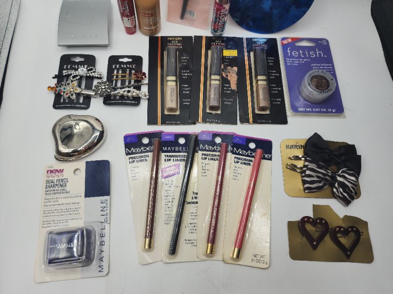 Photo 3 of Miscellaneous Variety Brand Name Cosmetics Including ((Revlon, Elf, Almay, Maybelline, Fetish, Sally Hansen)) Including Discontinued Makeup Products