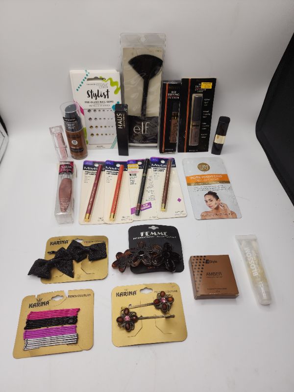 Photo 1 of Miscellaneous Variety Brand Name Cosmetics Including (( Elf, Haus, ItStyle, Blossom, Maybelline, Revlon))  Including Discontinued Makeup Products
