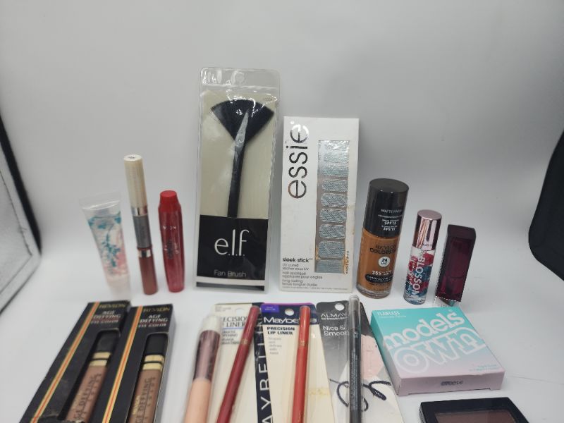 Photo 2 of Miscellaneous Variety Brand Name Cosmetics Including (( Essie, Elf, Blossom, Models Own, Revlon, Maybelline, Almay))  Including Discontinued Makeup Products
