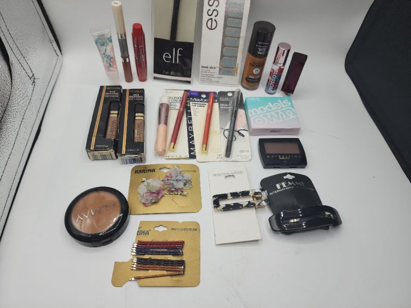 Photo 3 of Miscellaneous Variety Brand Name Cosmetics Including (( Essie, Elf, Blossom, Models Own, Revlon, Maybelline, Almay))  Including Discontinued Makeup Products
