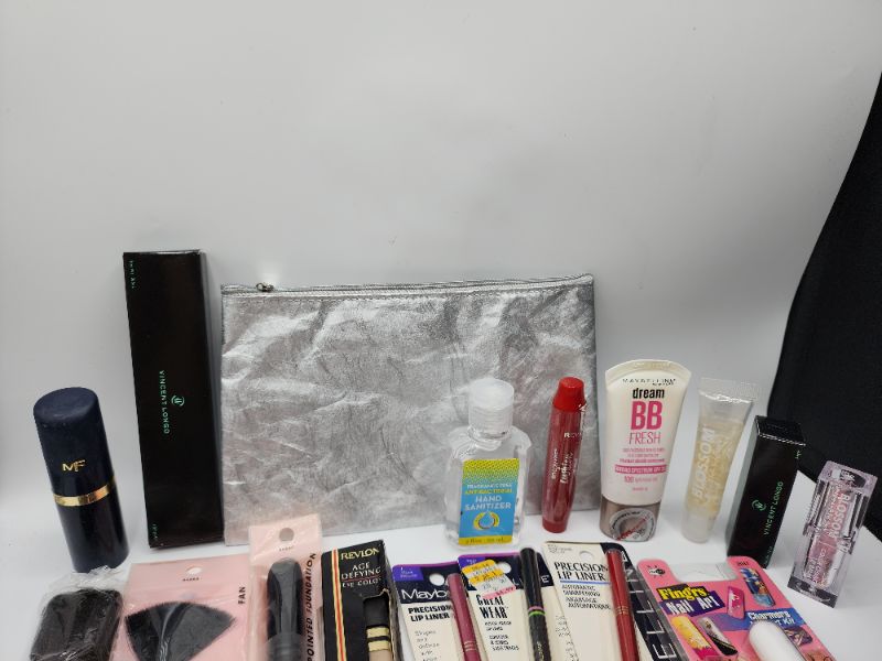 Photo 2 of Miscellaneous Variety Brand Name Cosmetics Including (( Elf, Maybelline, Vincent Longo, Revlon, Sally Hansen, Blossom))  Including Discontinued Makeup Products