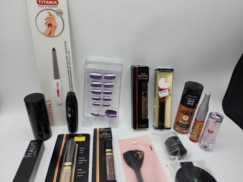 Photo 3 of Miscellaneous Variety Brand Name Cosmetics Including (( Elf, Maybelline, Revlon, Models Own, Vincent Longo, Ultima II, Natueristics, Blossom, Haus, Titania))  Including Discontinued Makeup Products