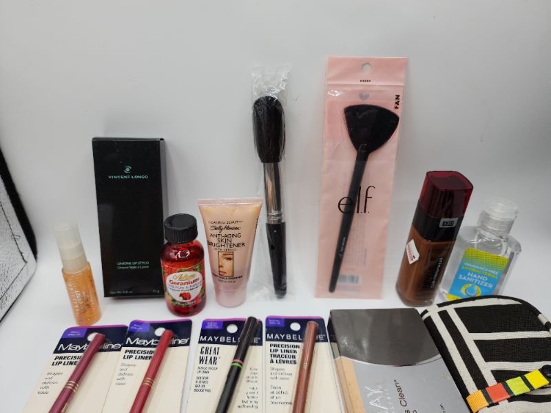 Photo 2 of Miscellaneous Variety Brand Name Cosmetics Including (( Elf, Maybelline, Vincent Longo, Ultima II, Sally Hansen, Fetish, Almay))  Including Discontinued Makeup Products