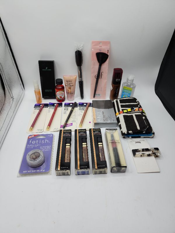 Photo 1 of Miscellaneous Variety Brand Name Cosmetics Including (( Elf, Maybelline, Vincent Longo, Ultima II, Sally Hansen, Fetish, Almay))  Including Discontinued Makeup Products