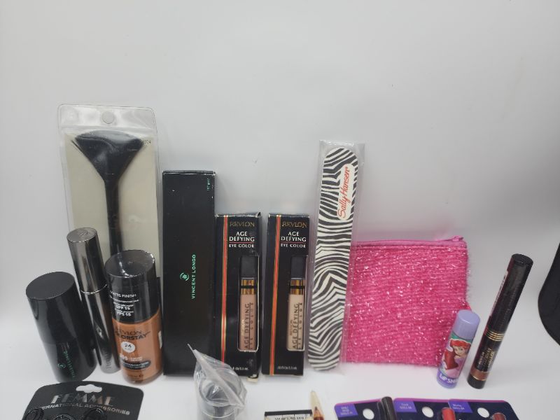 Photo 2 of Miscellaneous Variety Brand Name Cosmetics Including (( Elf, Maybelline, Lip Smackers, Revlon, Vincent Longo, Sally Hansen))  Including Discontinued Makeup Products