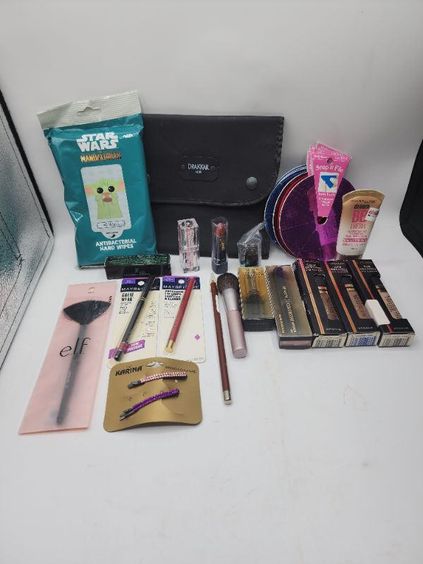 Photo 1 of Miscellaneous Variety Brand Name Cosmetics Including (( Elf, Maybelline, Color Factory, Mally, Vincent Longo,Revlon, Sally Hansen, Blossom))  Including Discontinued Makeup Products