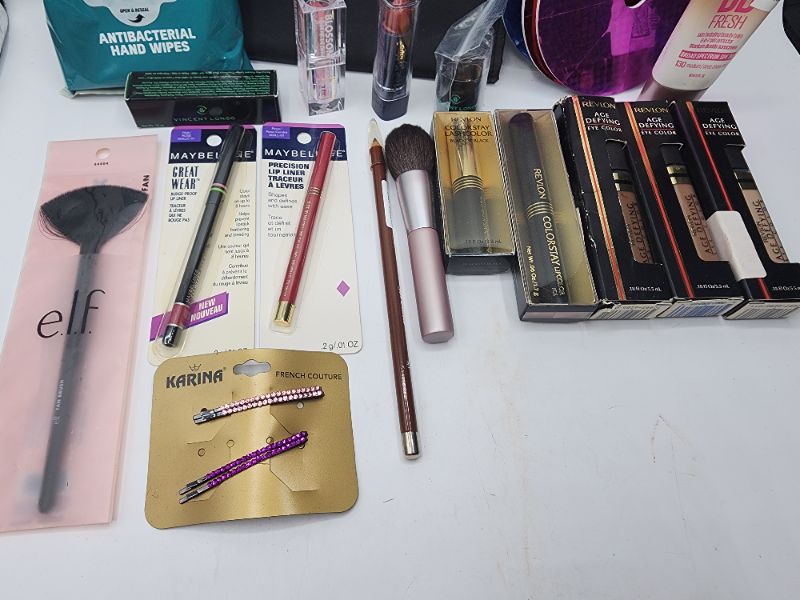 Photo 3 of Miscellaneous Variety Brand Name Cosmetics Including (( Elf, Maybelline, Color Factory, Mally, Vincent Longo,Revlon, Sally Hansen, Blossom))  Including Discontinued Makeup Products