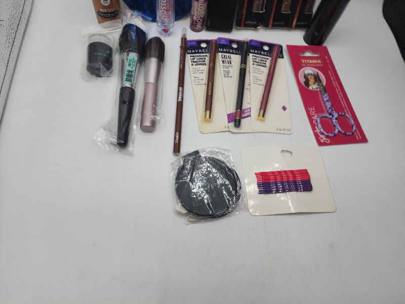 Photo 3 of Miscellaneous Variety Brand Name Cosmetics Including ((Maybelline, Vincent Longo, Revlon, Sally Hansen, Blossom, Titania))  Including Discontinued Makeup Products