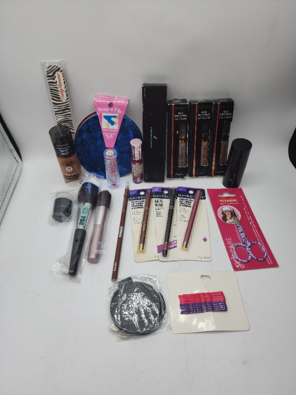 Photo 1 of Miscellaneous Variety Brand Name Cosmetics Including ((Maybelline, Vincent Longo, Revlon, Sally Hansen, Blossom, Titania))  Including Discontinued Makeup Products