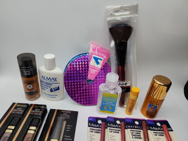 Photo 2 of Miscellaneous Variety Brand Name Cosmetics Including (( Sally Hansen, Maybelline, Revlon, Posh, Almay, Burts Bees, Ultima II, Lip Smackers)) Including Discontinued Makeup Products