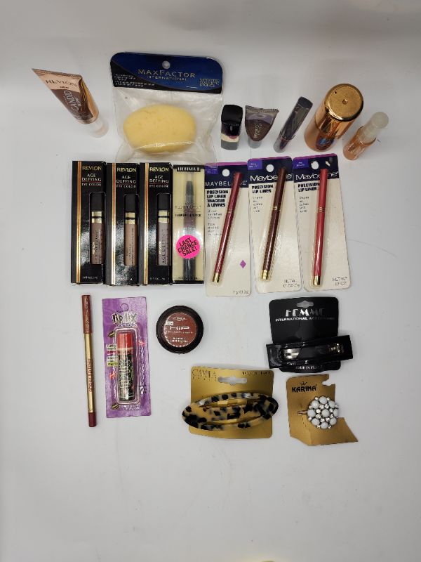 Photo 1 of Miscellaneous Variety Brand Name Cosmetics Including ((  Maybelline, Revlon, Sally Hansen, Naturistics, Loreal, Max Factor+)) Including Discontinued Makeup Products