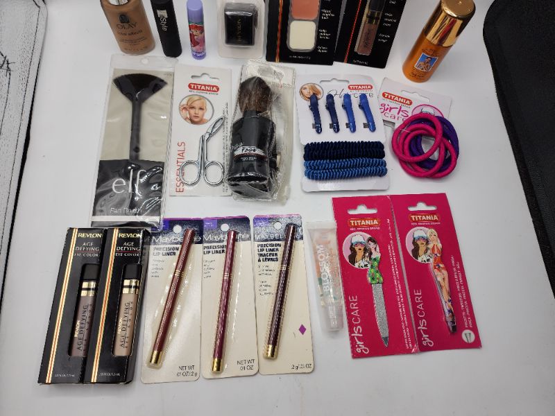 Photo 3 of Miscellaneous Variety Brand Name Cosmetics Including ((  Titania, Maybelline, Lip Smackers, Revlon, Elf, Blossom, ItStyle)) Including Discontinued Makeup Products