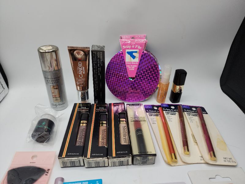 Photo 2 of Miscellaneous Variety Brand Name Cosmetics Including (( Sally Hansen, Maybelline, Revlon, Models Own, Elf, Ultima II, Blossom, Naturistics, Vincent Longo)) Including Discontinued Makeup Products