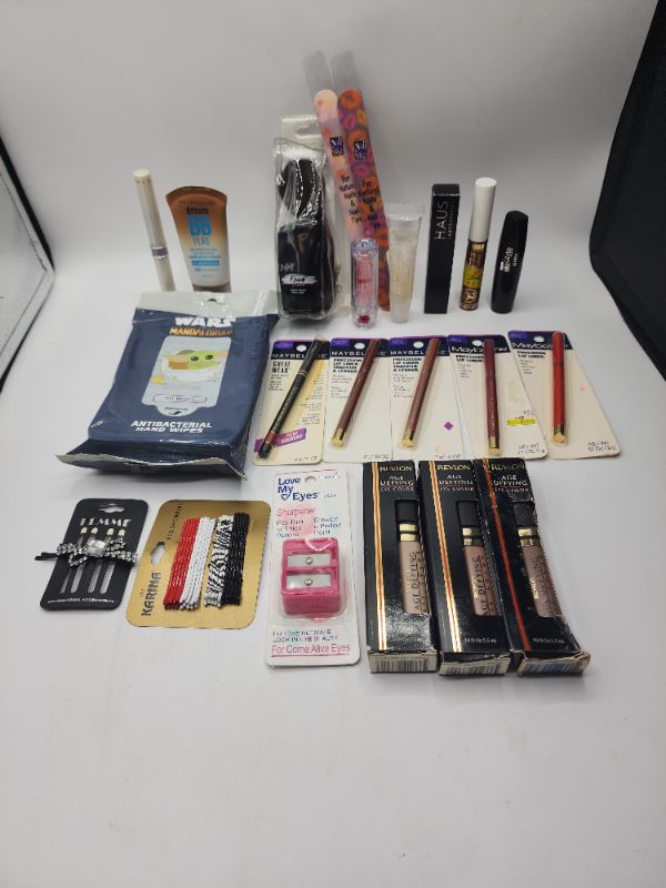 Photo 1 of Miscellaneous Variety Brand Name Cosmetics Including (( Maybelline, Revlon, Posh, Love My Eyes, ItStyle, Blossom, Haus)) Including Discontinued Makeup Products