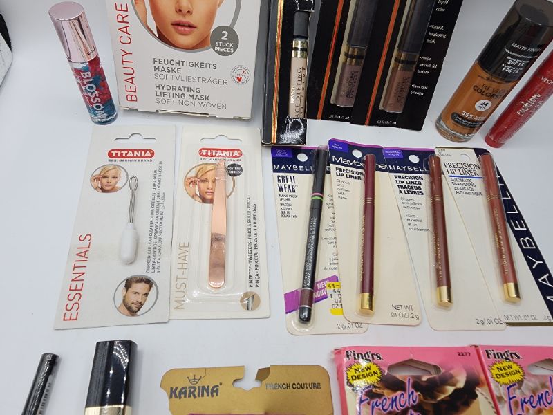 Photo 3 of Miscellaneous Variety Brand Name Cosmetics Including (( Maybelline, Revlon, , Elf, Titania, Blossom)) Including Discontinued Makeup Products