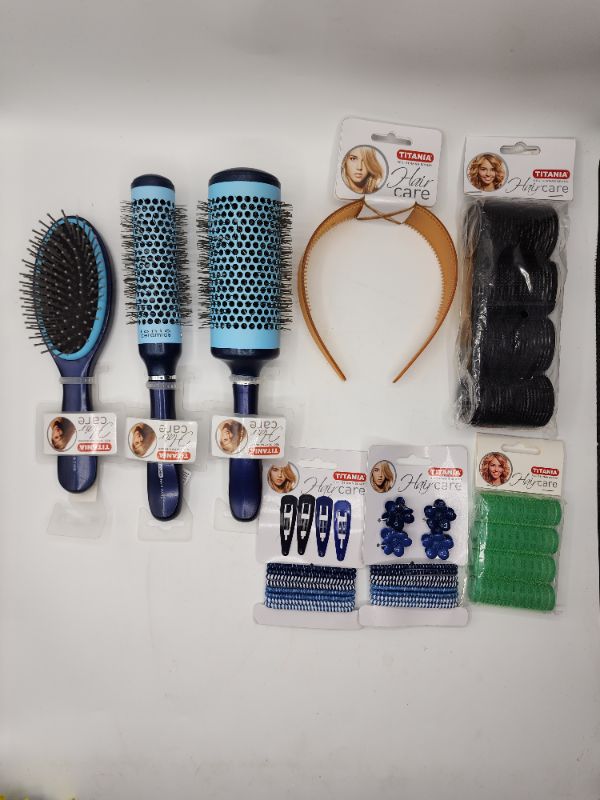 Photo 1 of Titania Hair Set - Brushes, Rollers, Headband, Hair Ties & Clips 