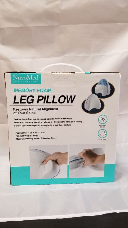 Photo 4 of NuvoMed Memory Foam Leg Pillow Washable Case and Ventilated 
