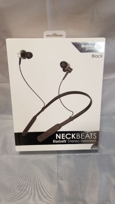 Photo 2 of Gabba Goods Premium Neckbeats Wireless Bluetooth Ear Buds Earphones |Lightweight Around The Neck Earphones Headset Color Black 