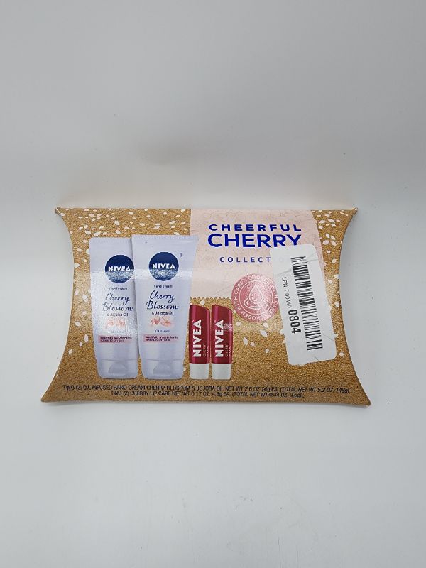 Photo 4 of NIVEA Cheerful Cherry Gift Set, NIVEA Hand Cream and NIVEA Lip Balm, Hand Cream and Lip Balm Gift Box