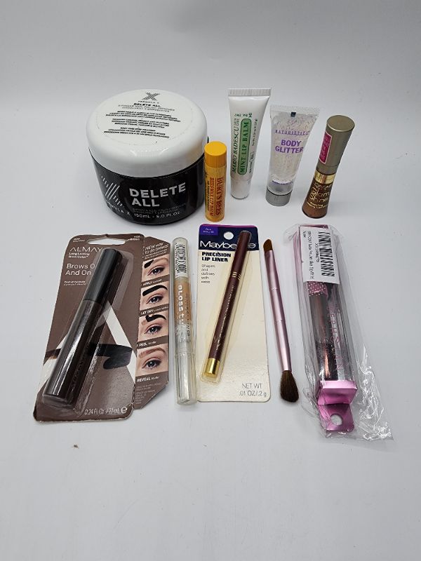 Photo 1 of Miscellaneous Variety Brand Name Cosmetics Including (( Maybelline,almay, Berts Bees, Bepholan,Formula X, Naturistics, Mario Badescu,Loreal )) Including Discontinued Makeup Products 