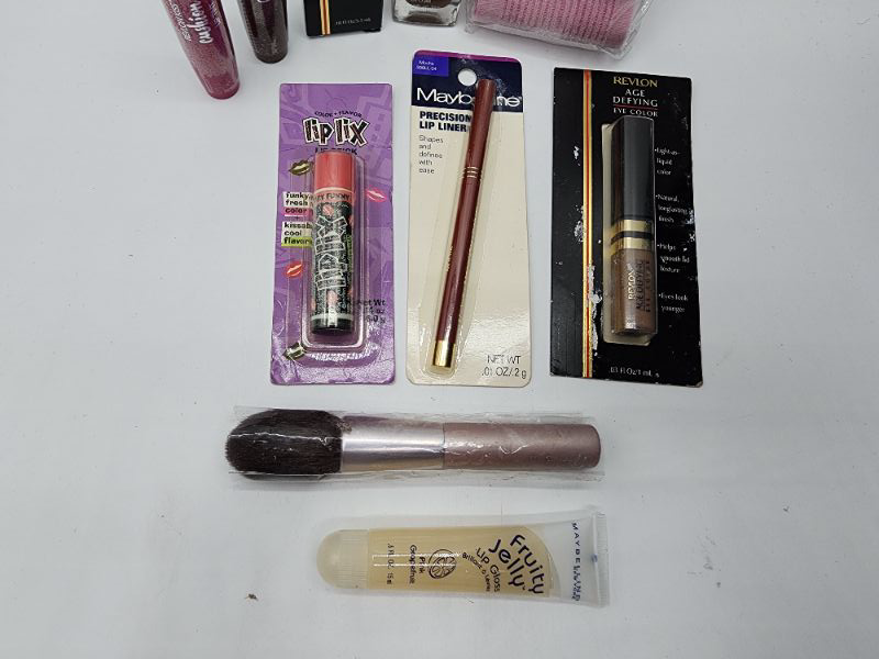 Photo 2 of Miscellaneous Variety Brand Name Cosmetics Including ((Revlon,Maybelline,Tatania,Mally,Fruit Jelly,Lip Lix))  Including Discontinued Makeup Products 