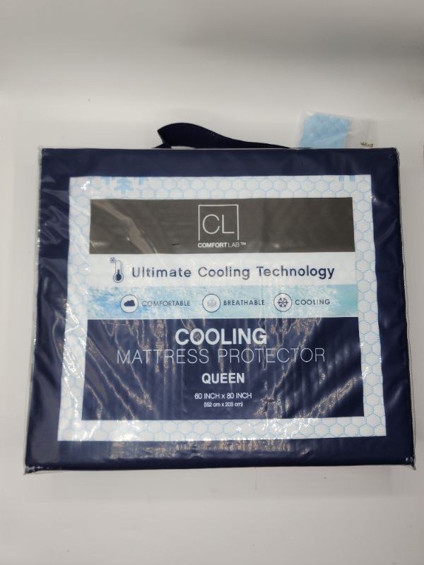 Photo 2 of Comfort Lab ooling Comfort Mattress Protector - Breathable and Noiseless Bed Cover - Fitted and Deep Pockets - Machine Washable - Queen