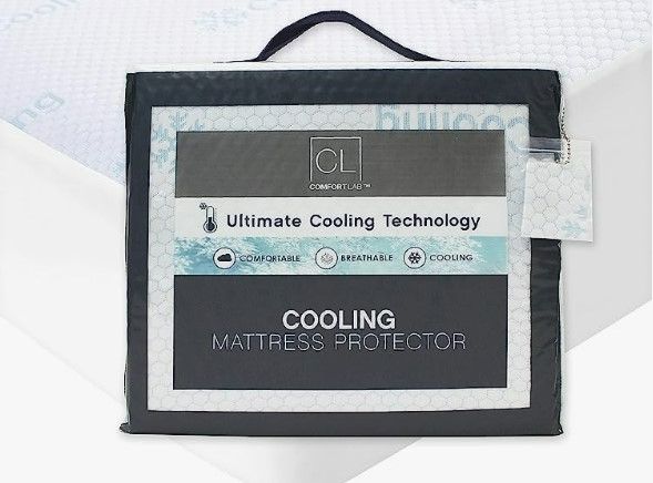 Photo 1 of Comfort Lab ooling Comfort Mattress Protector - Breathable and Noiseless Bed Cover - Fitted and Deep Pockets - Machine Washable - Queen