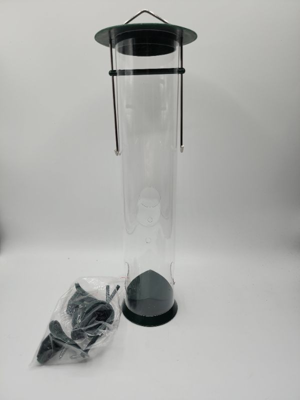 Photo 4 of 2 Set Bird Feeder easily and economically,  Approximately 9? tall, 2.5? diameter. Made of plastic.