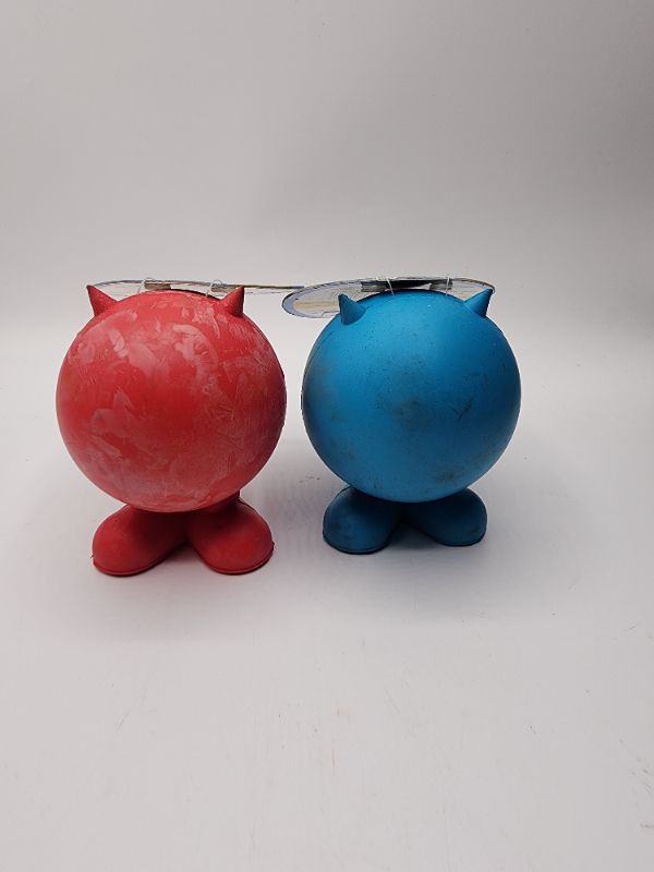 Photo 2 of 2 Pack  Blue & Red JW Pet Bad Cuz Dog Toy 