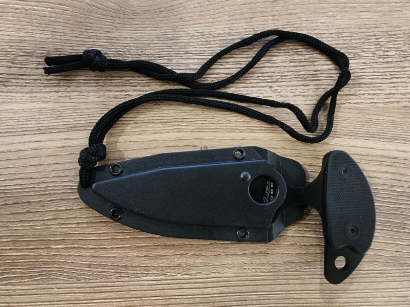 Photo 2 of 6" Tactical Neck Knife with Case 