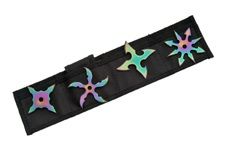 Photo 1 of 4 Piece 2.5" Rainbow Throwing Stars 