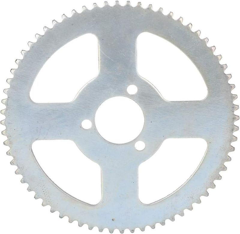 Photo 2 of Keenso Sprocket, Metal 65 Tooth 25H 3 Holes Crankset Gear Plate Universal Electric Scooter Sprocket Accessory E-Bike Conversion Accessories