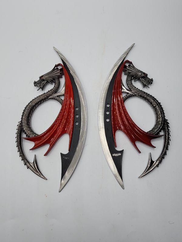 Photo 2 of 11" Dual Fantasy Dragon Dagger No Display Stand