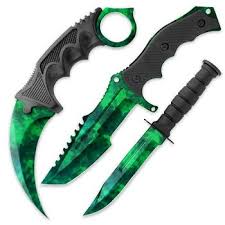 Photo 1 of Falcon Triple Knife Set - | Karambit Knife, Survival Knife & Hunting Knife | Fixed Blade Knife with Sheath  | Stainless Steel Blades | TPU Secure-Grip Handle