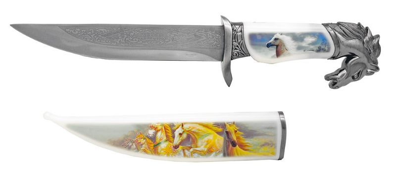 Photo 1 of 13.5" Wildlife Collection Knife - Horse 