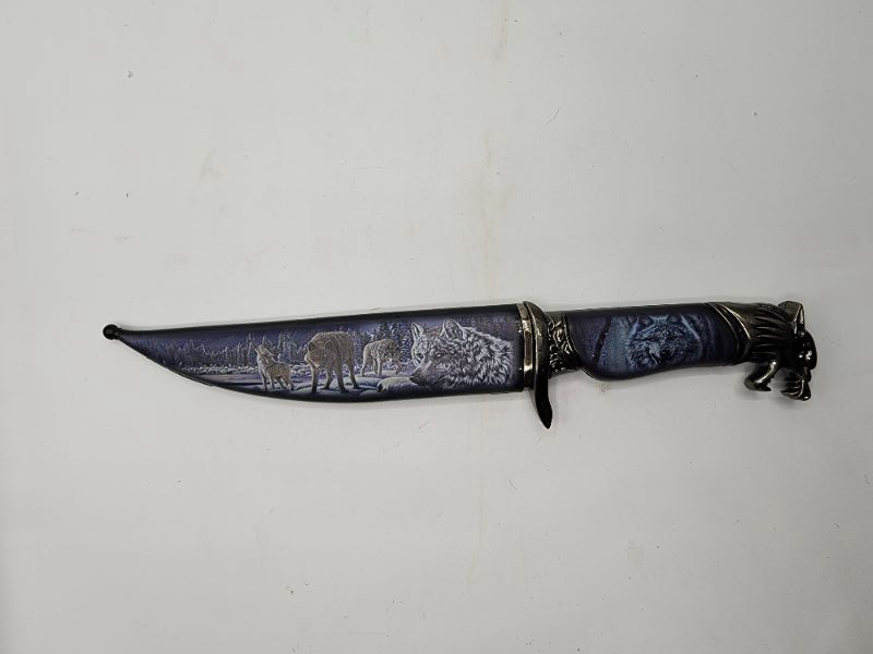 Photo 2 of 13.5" Wildlife Collection Knife - Wolf