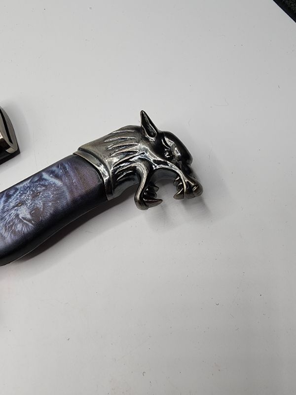 Photo 3 of 13.5" Wildlife Collection Knife - Wolf