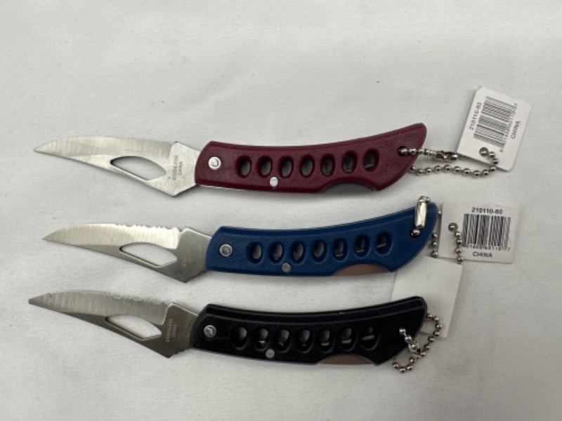 Photo 2 of Eagle Eye 3" Lockback Serrated Folding Pocket Knives Assorted Colors New