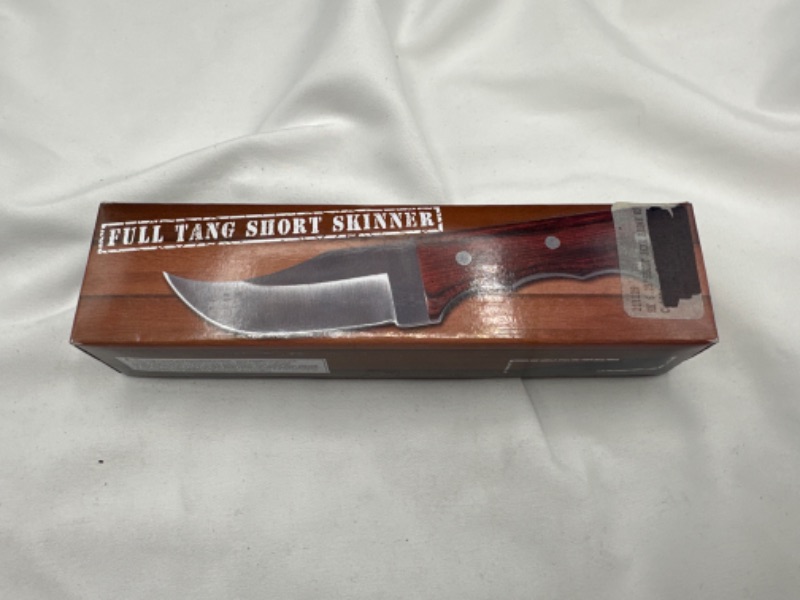 Photo 2 of FIXED-BLADE HUNTING KNIFE | Mini 6.25 Full Tang Wood Survival Skinner Knife

