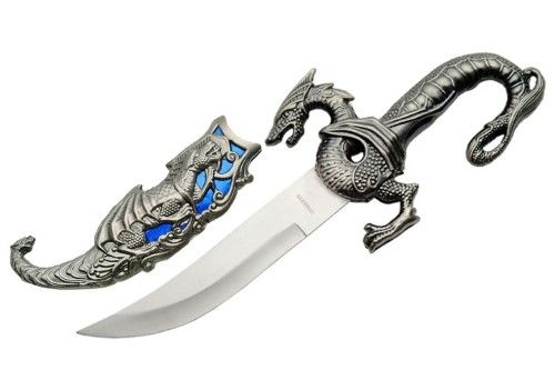 Photo 1 of Blue Dragon Dagger, Color: Silver New
