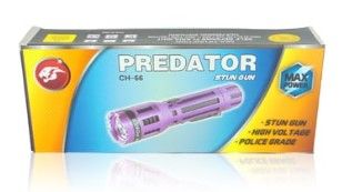 Photo 2 of Purple Silicone Predator Stun Gun Flashlight Taser New