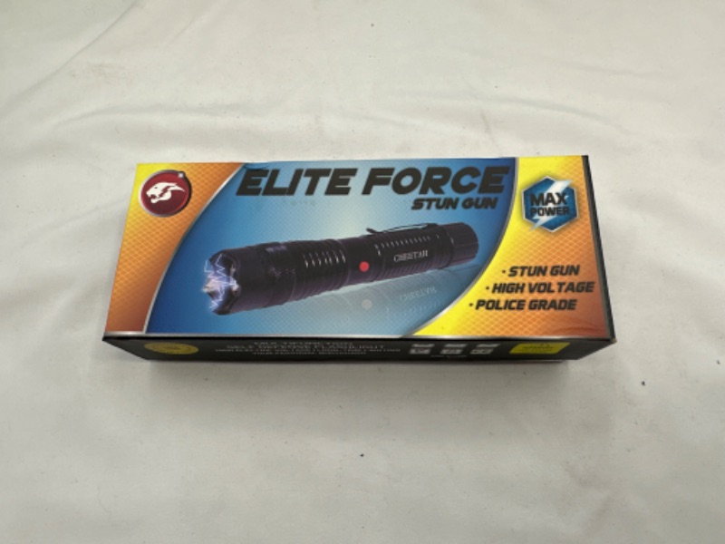 Photo 2 of Elite Force Black Tactical Force Stun Gun Flashlight Taser New
