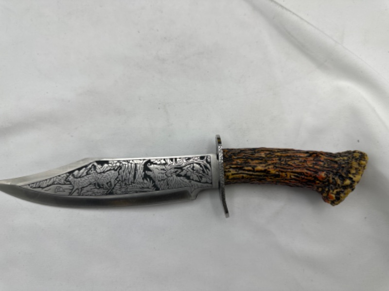 Photo 2 of Engraved Deer Display Knife With Plaque 