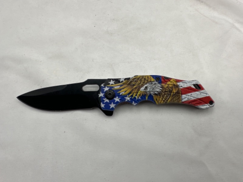 Photo 1 of Eagle Stars and Stripes Pocket Knife New